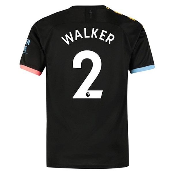 Camiseta Manchester City NO.2 Walker Segunda equipo 2019-20 Negro